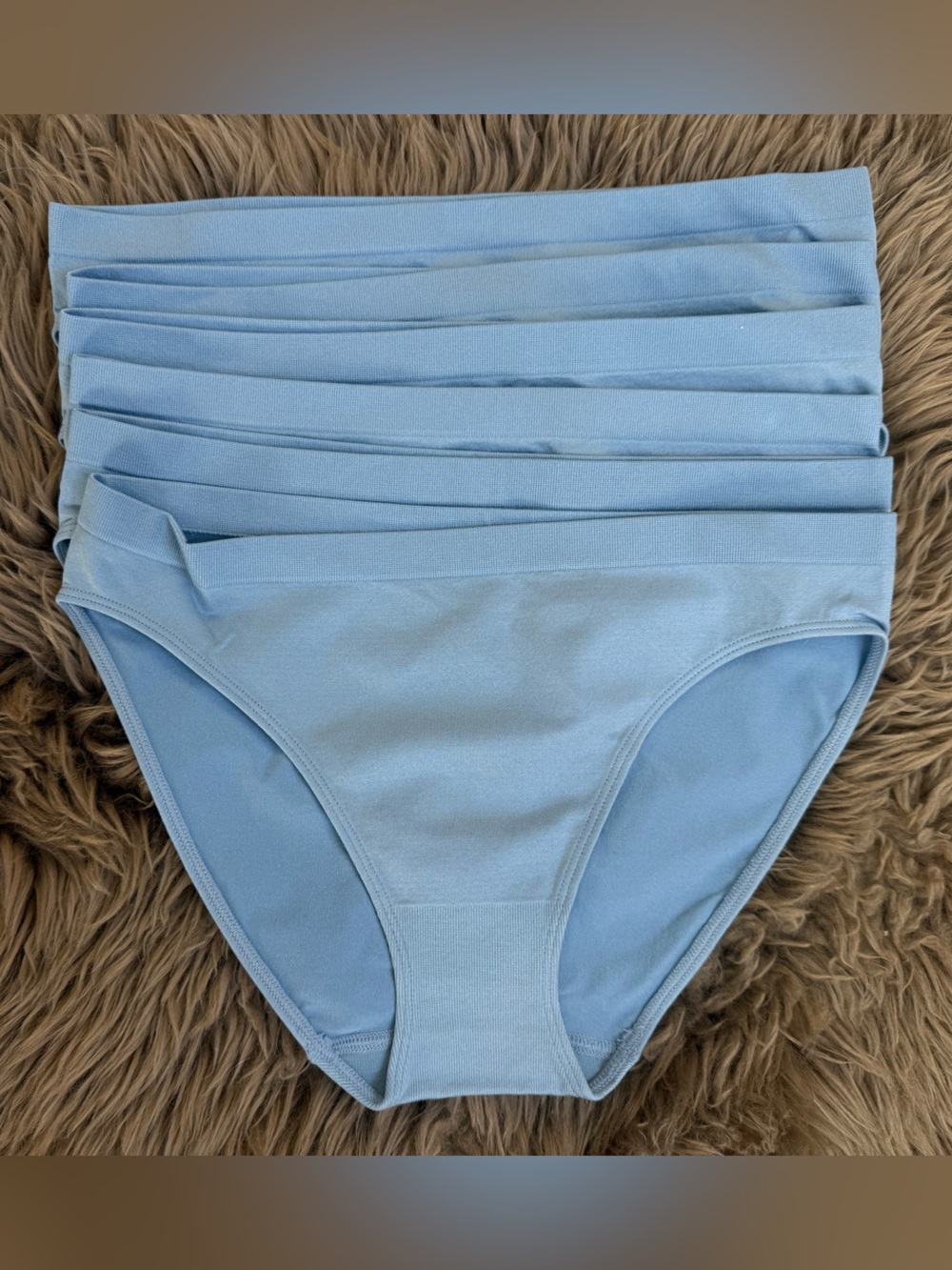 NEW Quince Smoothing Comfort Bikini 6 Pack French Blue XS Seamless Underwear - Picture 3 of 6